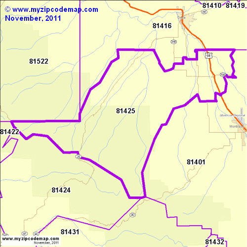 map of 81425