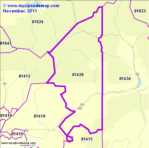 map of 81428