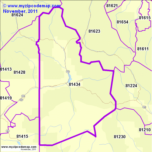 map of 81434