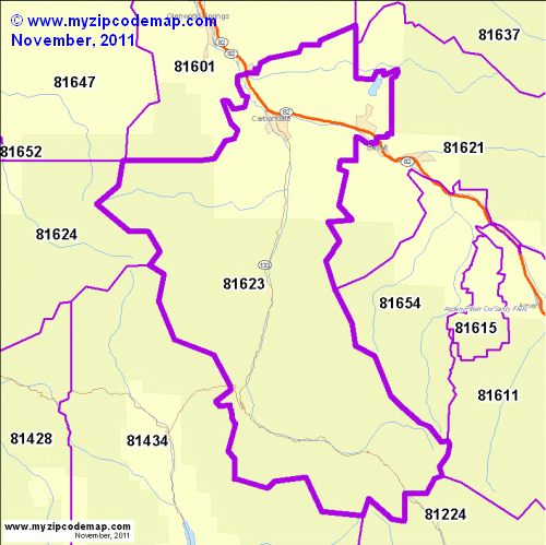 map of 81623