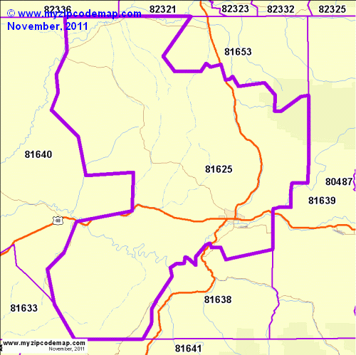 map of 81625