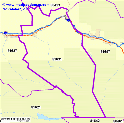 map of 81631