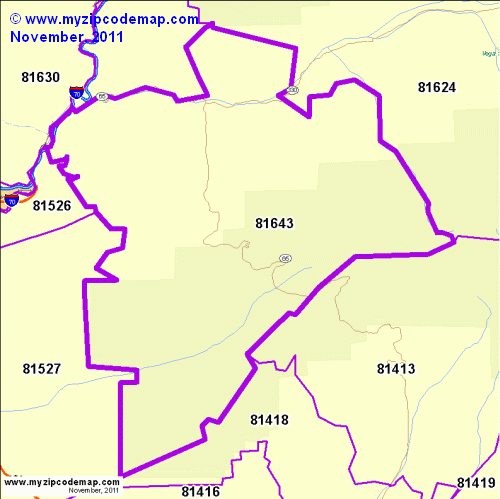 map of 81643