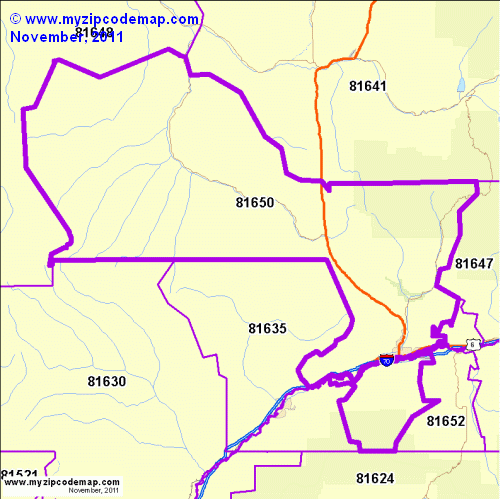 map of 81650