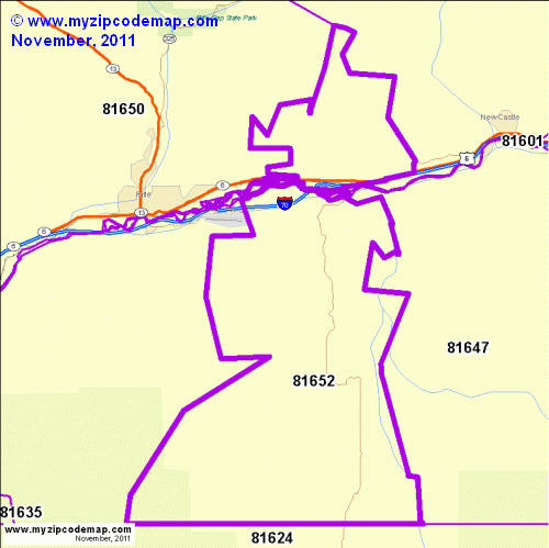 map of 81652