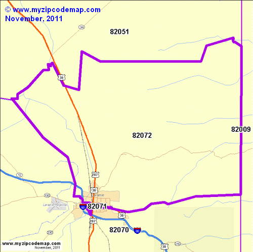 map of 82072