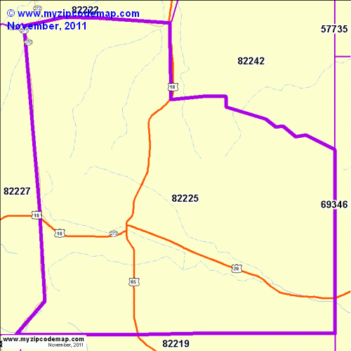 map of 82225