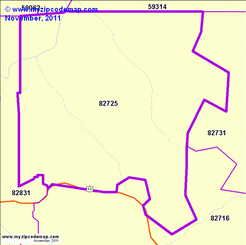map of 82725