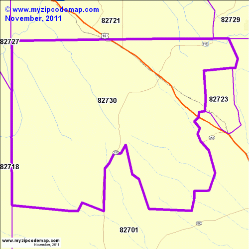 map of 82730