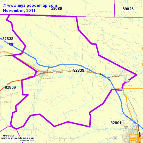 map of 82839