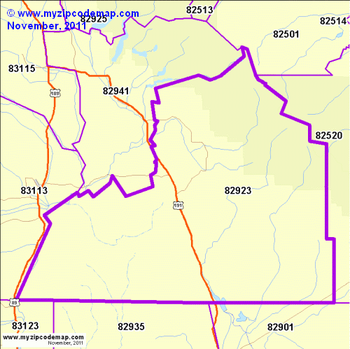 map of 82923