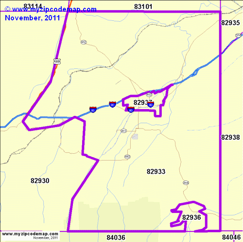map of 82933
