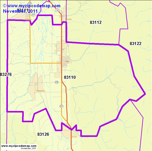 map of 83110