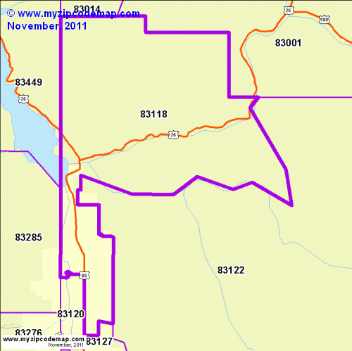 map of 83118