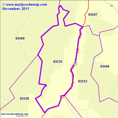 map of 83235