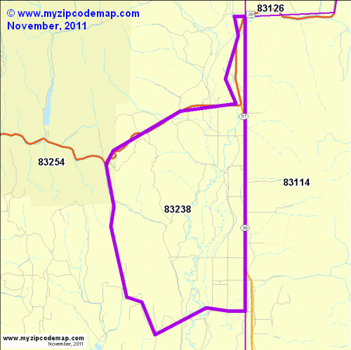 map of 83238