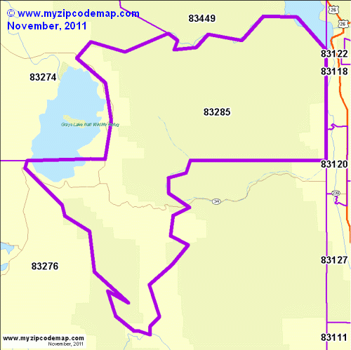 map of 83285