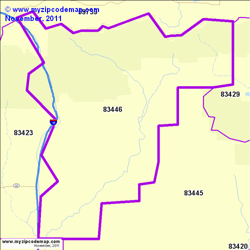 map of 83446