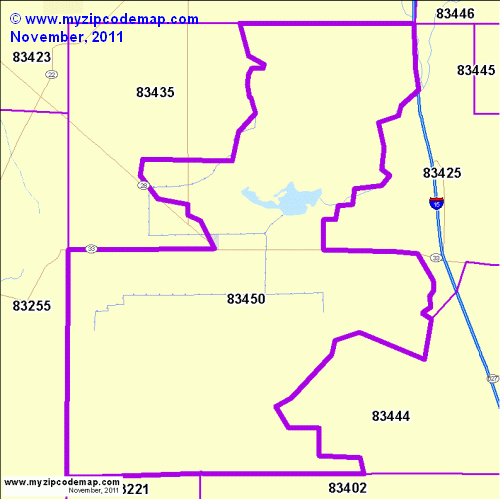 map of 83450