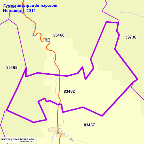 map of 83462