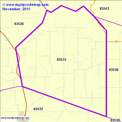 map of 83533