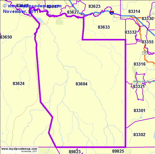 map of 83604