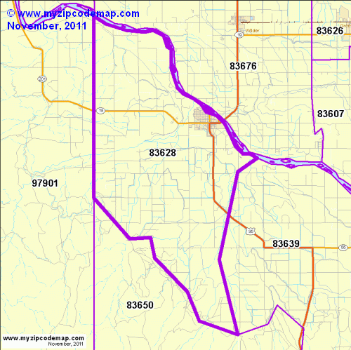 map of 83628