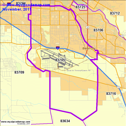 map of 83705