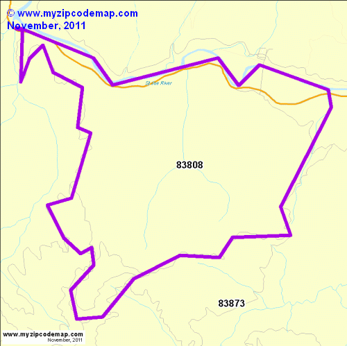 map of 83808