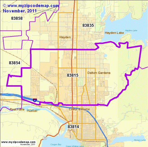 map of 83815