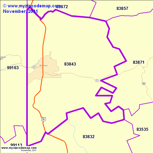 map of 83843
