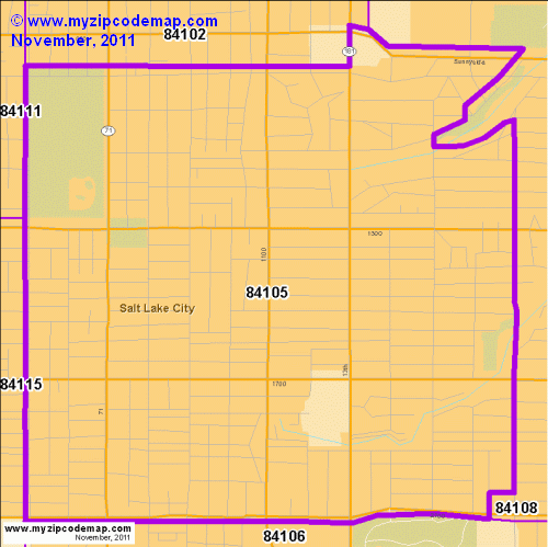 map of 84105