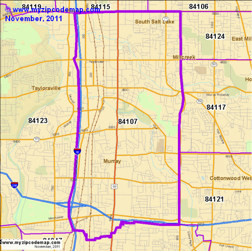 map of 84107