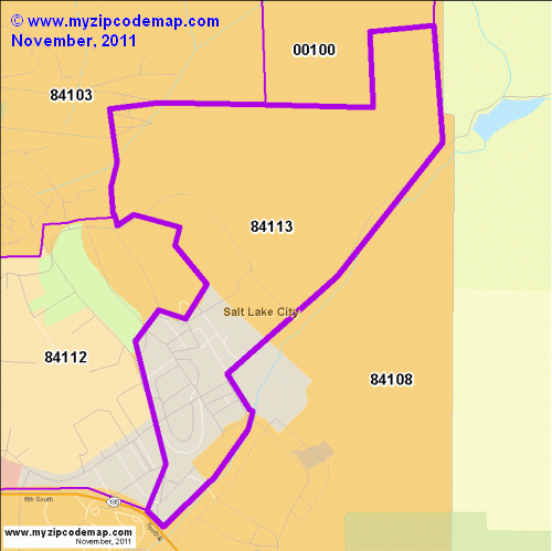 map of 84113