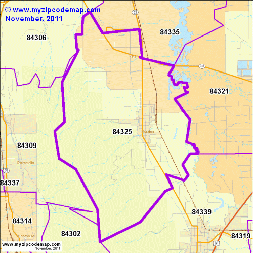 map of 84325