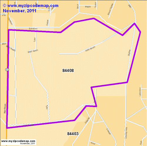 map of 84408