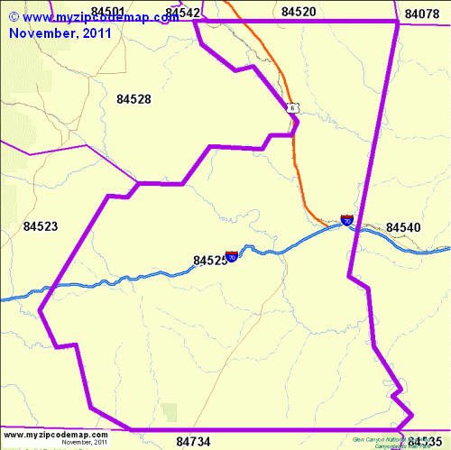 map of 84525