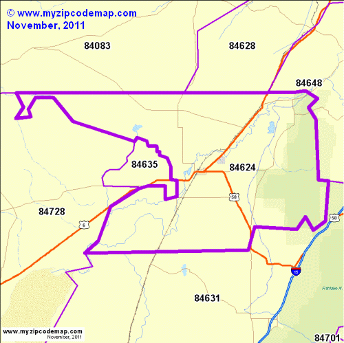 map of 84624