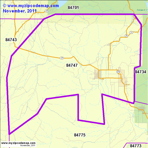 map of 84747