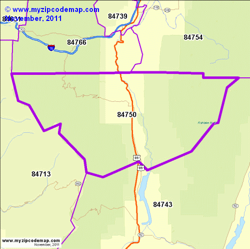 map of 84750