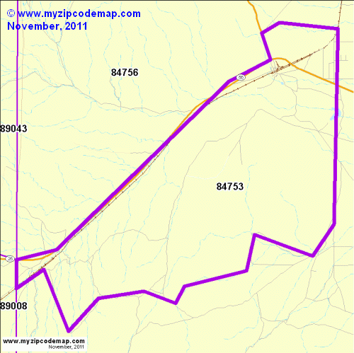 map of 84753