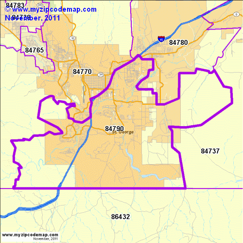 map of 84790
