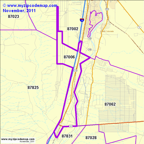 map of 87006