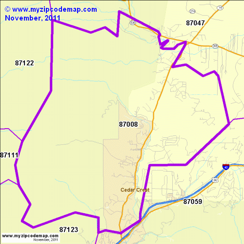 map of 87008