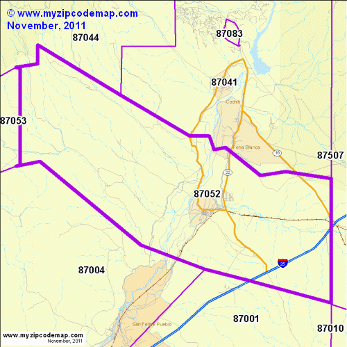map of 87052