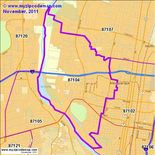 map of 87104