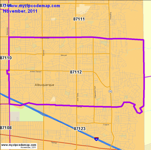 map of 87112