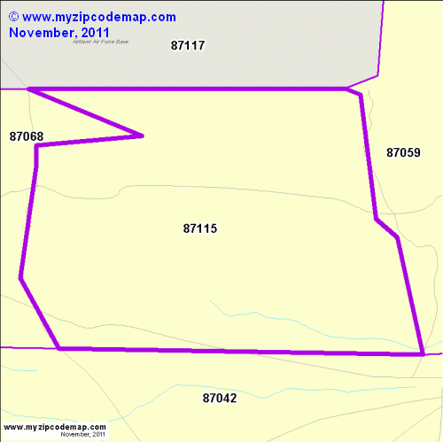 map of 87115
