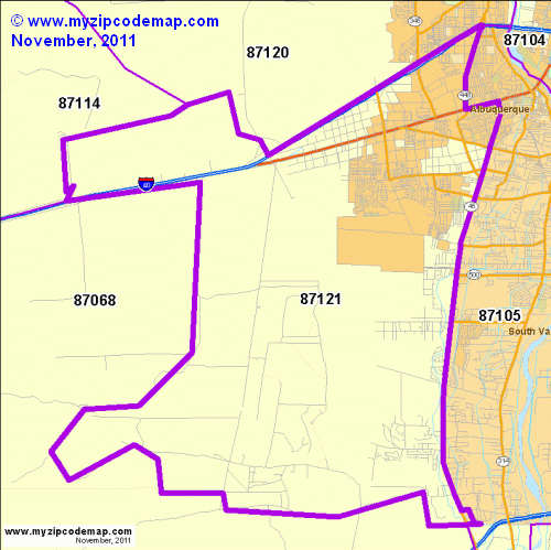 map of 87121