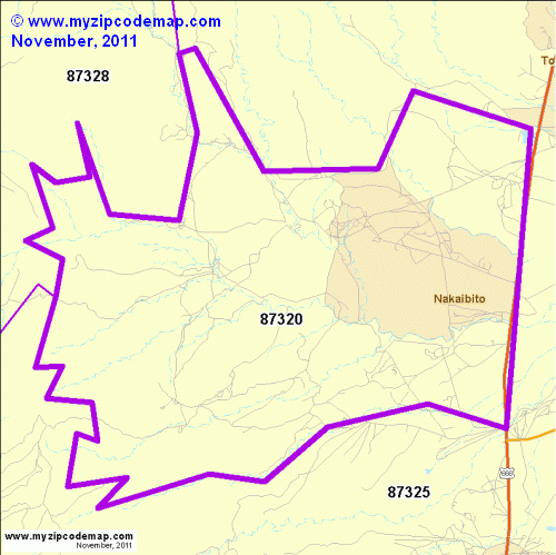 map of 87320